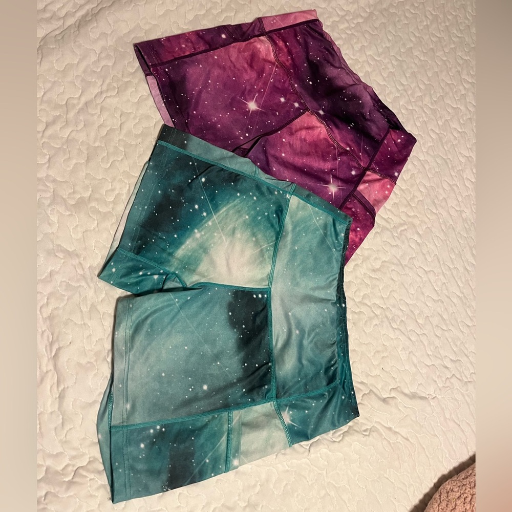Galaxy biker shorts
